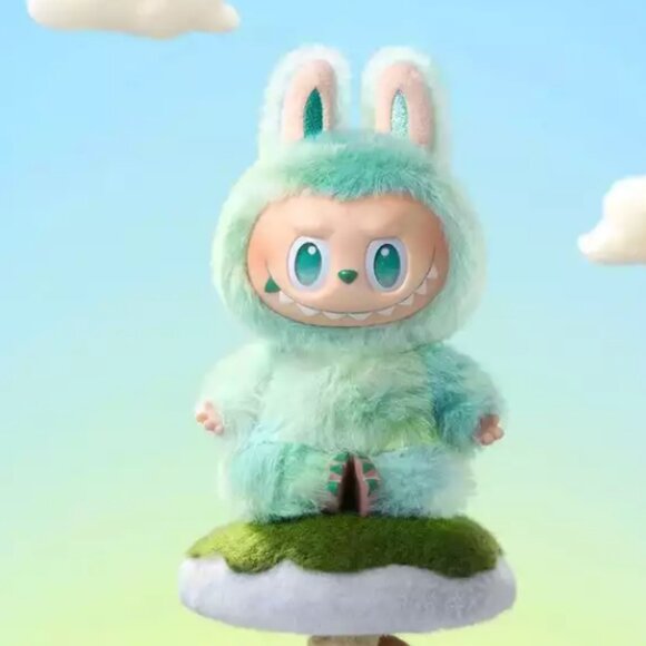 Authentic Pop Mart Monsters Big Into Energy Labubu Plush Pendant Serenity SEALED - Picture 3 of 11